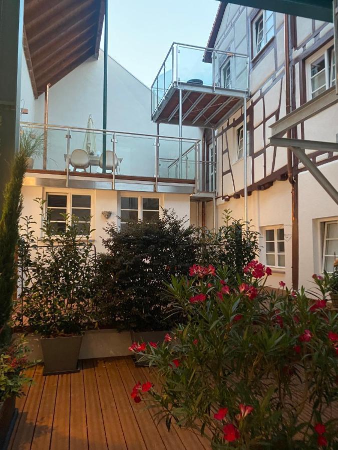 Das Schiefe Haus Wohnung Starkenburg Heppenheim  エクステリア 写真